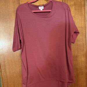 LuLaRoe Irma, Size Large, Solid Mauve color